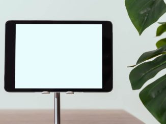 Smidigt använda dig av ett iPad ställ illustration