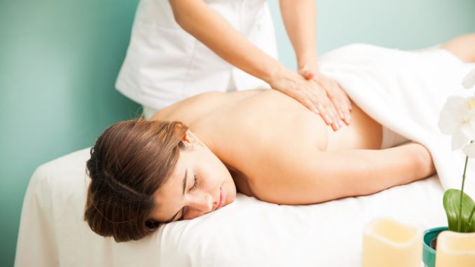 Massagebänk illustration